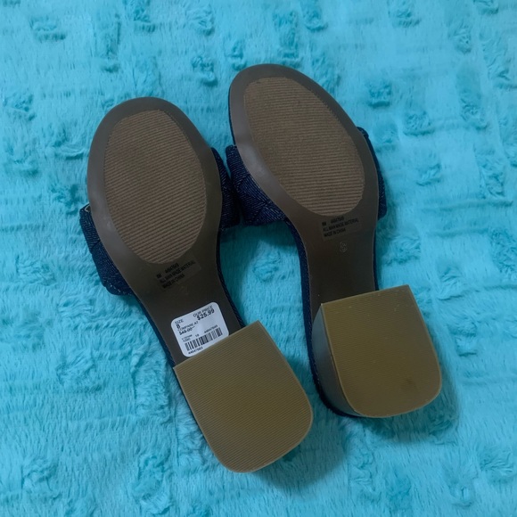 Comfort Denim Wedge Sandals Sz 8 - Picture 8 of 11